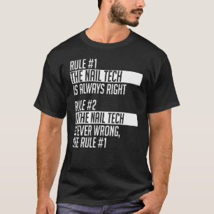Nail Tech Apparel Cute Techs Design T-Shirt