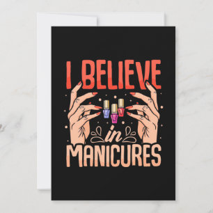 Nail Tech Believe In Manicures Invitation