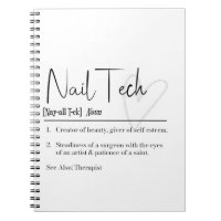 Nail Tech Definition Notebook