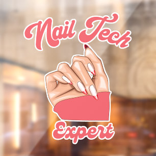 nail tech expert trendy logo