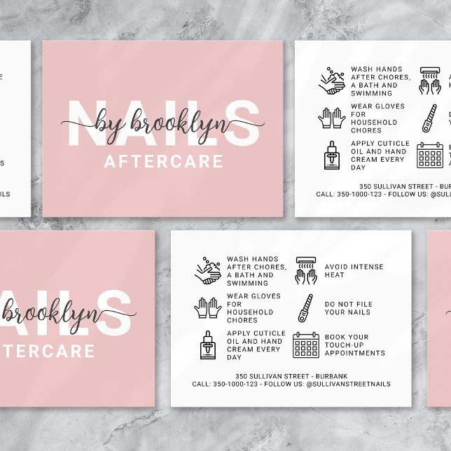 Nail Tech Gel Polish Aftercare Card (Creator Uploaded)