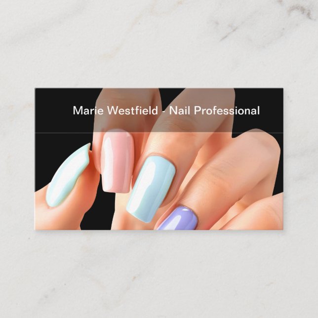 Nail Tech Manicure Appointment Reminder Cards (Front)