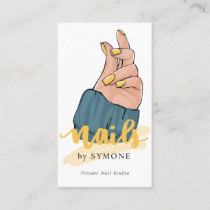 Nail Tech Nail Artist Nail Salon Trendy Stylist Business Card