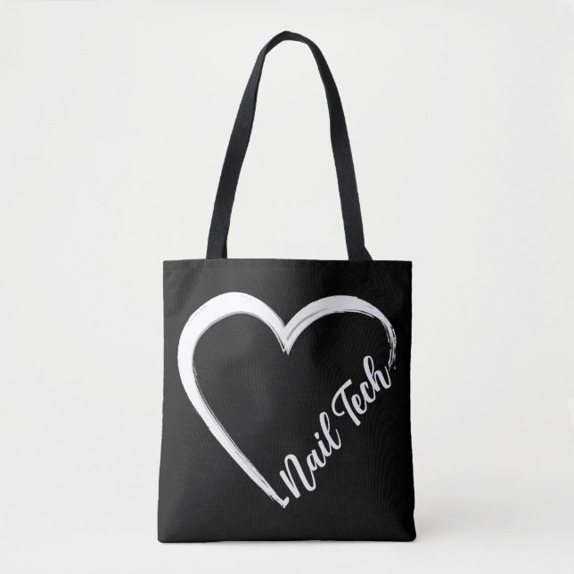Nail Tech Nail Artist Nail Tech Quote Work Uniform Tote Bag (Front)