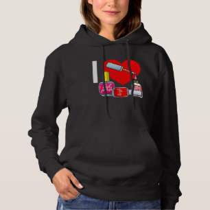 Nail Tech Nail Polish Manicure Hoodie
