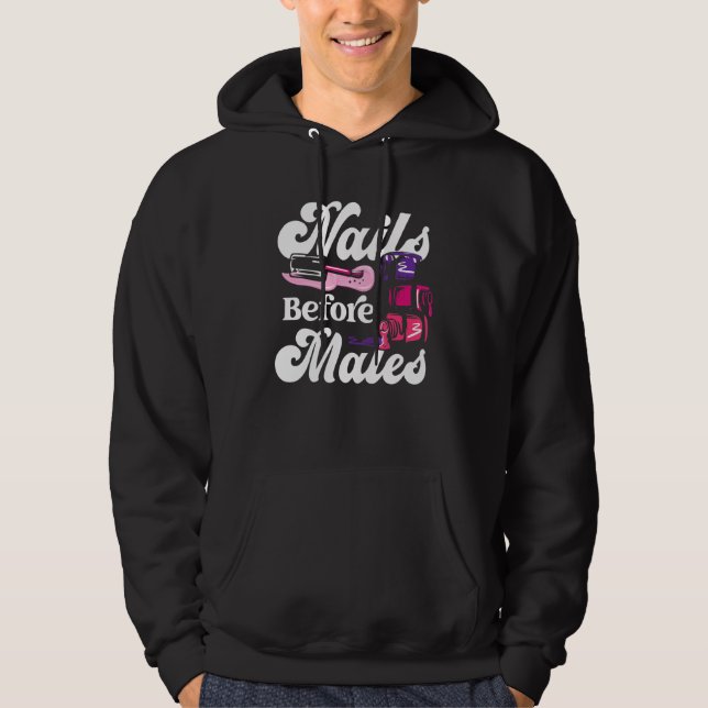 Nail Tech  Work Uniform Nail Polish  2 Hoodie (Front)