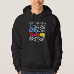 Nail Tech Work Uniform Nail Polish 2 Hoodie