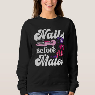 Nail Tech Work Uniform Nail Polish 2 Sweatshirt