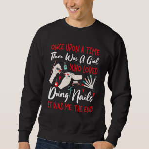 Nail Tech Work Uniform Nail Polish Sweatshirt