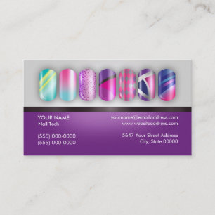 Nail Technician Appointment Business Card
