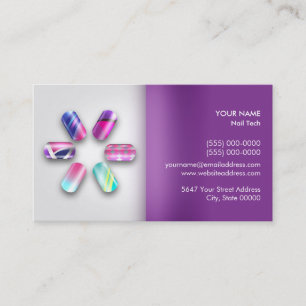 Nail Technician Appointment Business Card