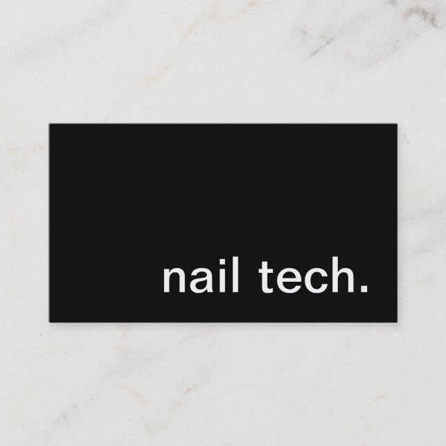 Nail Technician Business Card (Front)