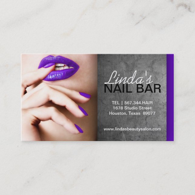 NAIL TECHNICIAN BUSINESS CARD (Front)