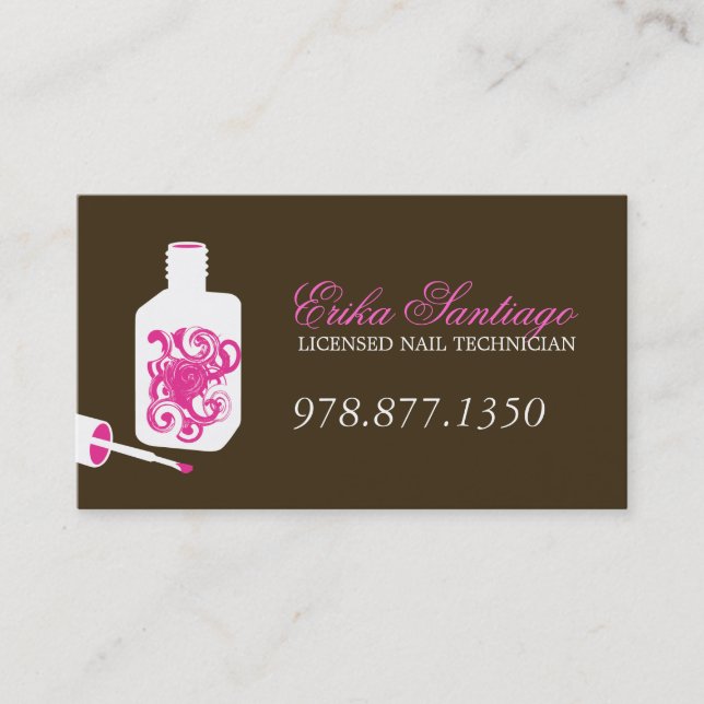 NAIL TECHNICIAN BUSINESS CARD (Front)