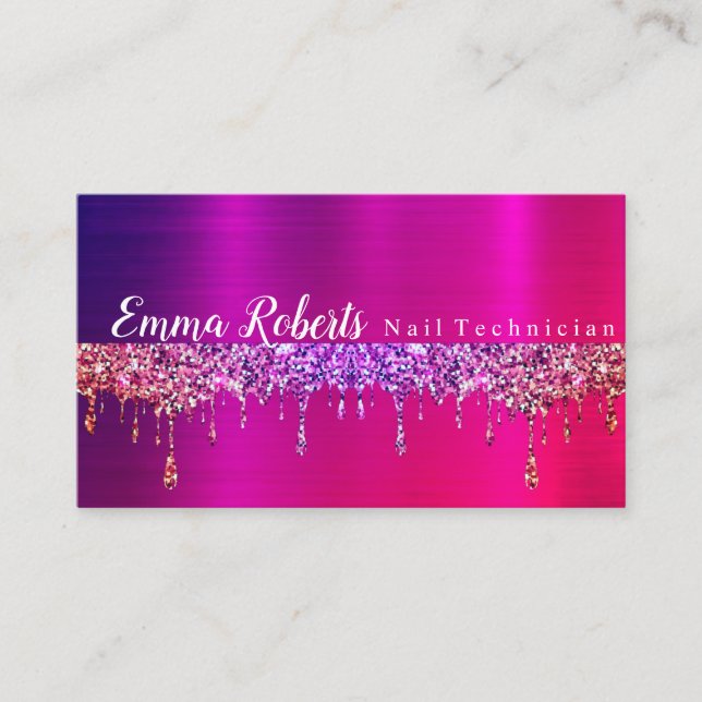 Nail Technician Business Card (Front)