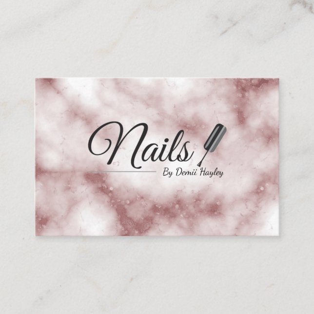 Nail Technician business cards (Front)