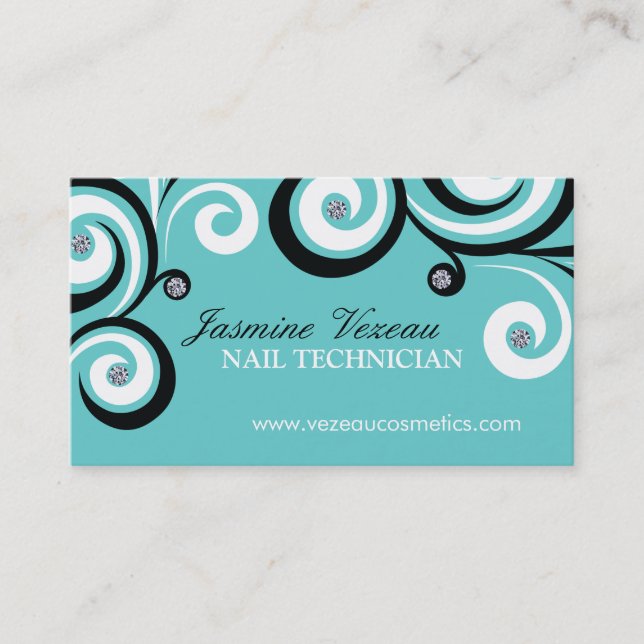 Nail Technician Business Cards (Front)