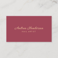 Nail Technician Business Cards, Nail Artist Makeup
