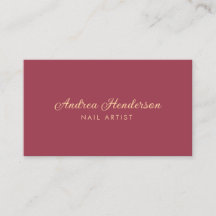 Nail Technician Business Cards, Nail Artist Makeup