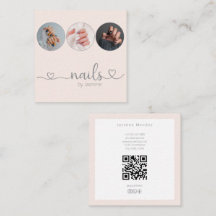 Nail Technician Champpagne Pink 3 Photo QR Code