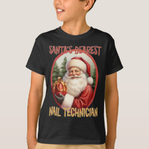 Nail Technician Christmas Holiday Love Xmas  T-Shirt