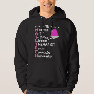 Nail Technician Counselor Nail Tech Artist Manicur Hoodie