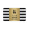 NAIL TECHNICIAN Elegant Gold Black White Stripes