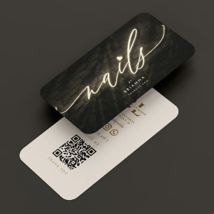 Nail Technician Manicurist Nail Salon Sand Business Card