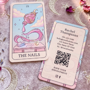 Nail Technician Mystic Tarot Business Card