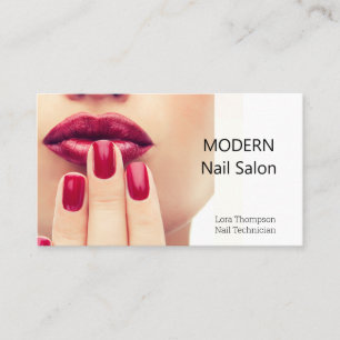 Nail Technician Nails Photo  Business Card