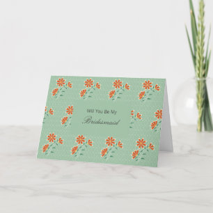 Naila Floral Batik Be My Bridesmaid Invitation