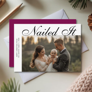 Nailed It Festive Family Christmas Card