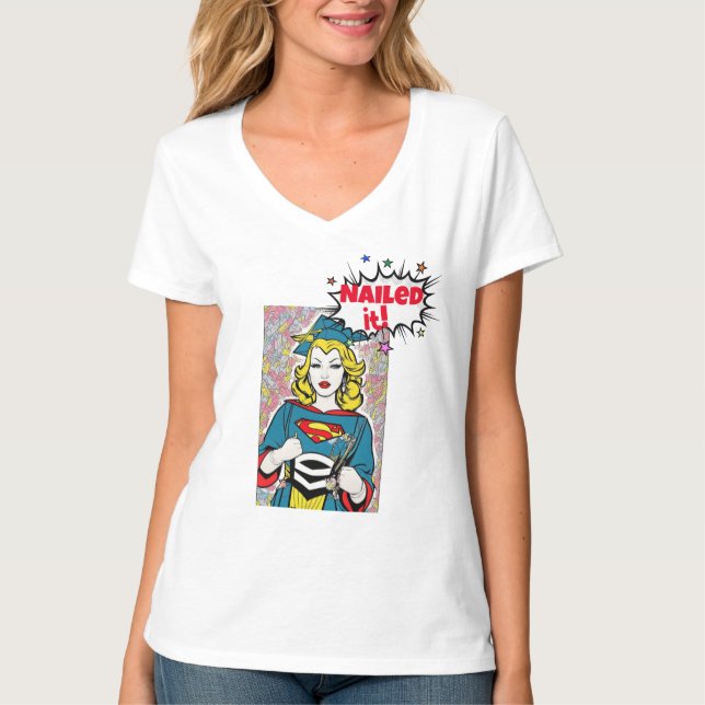 Nailed It Grad Shirt -Custom Comic Theme Humour Te (Front)