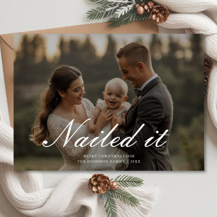 Nailed It Joyful Family Holiday Greeting Card