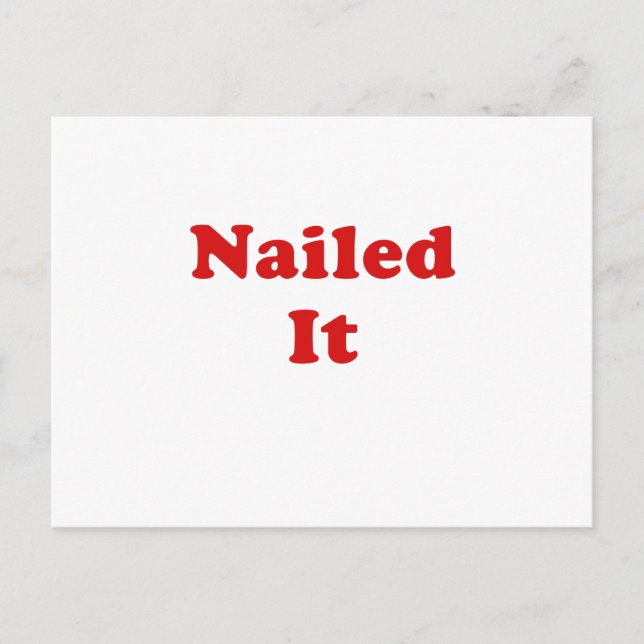 Nailed It Postcard (Front)