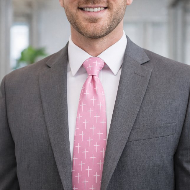 Nails Cross Pink and White Tie (Creator Uploaded)