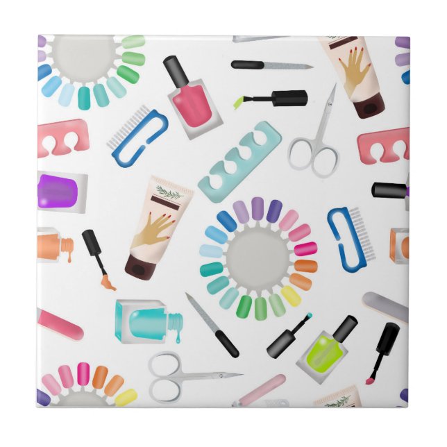 Nails Manicure Pedicure Beauty Salon  Tile (Front)