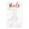 Nails price list typography pink white marble