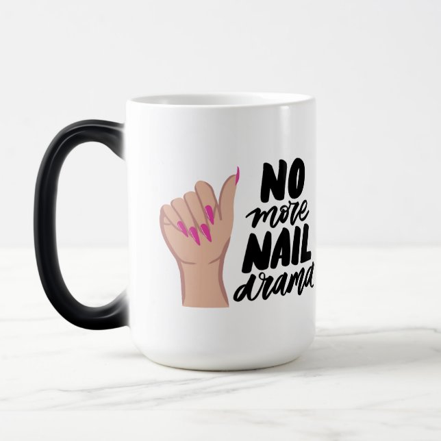 NAILS QUOTE DESIGN MAGIC MUG (Left)