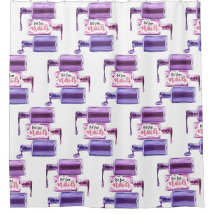 nails quote nails polish salon decorating ideas shower curtain