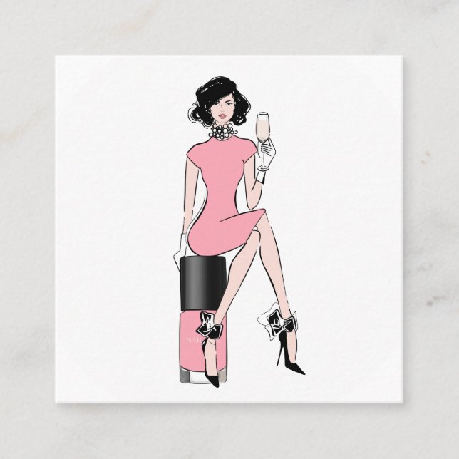 Nails Square Business Card (Front)