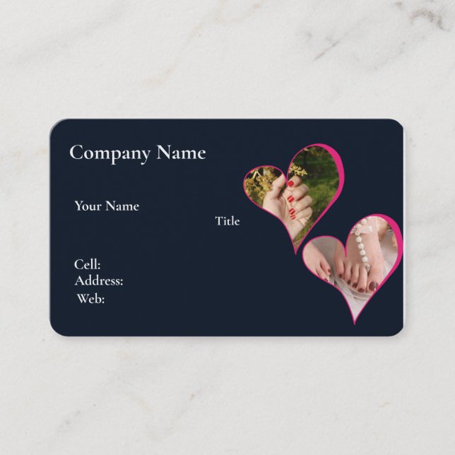 Nails Template Business Card  (Front)