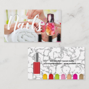 Nails   Variety Nail Polish and Press ons Business Card