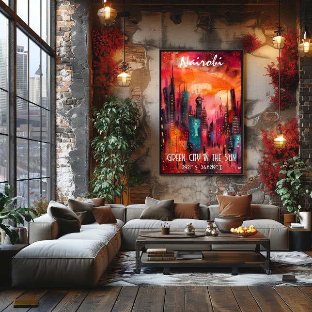 Nairobi Green City in the Sun – Whimsical Poster (Creator Uploaded)