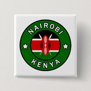 Nairobi Kenya 15 Cm Square Badge