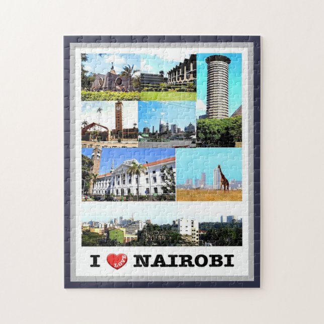 Nairobi - Kenya - I Love - Jigsaw Puzzle (Vertical)