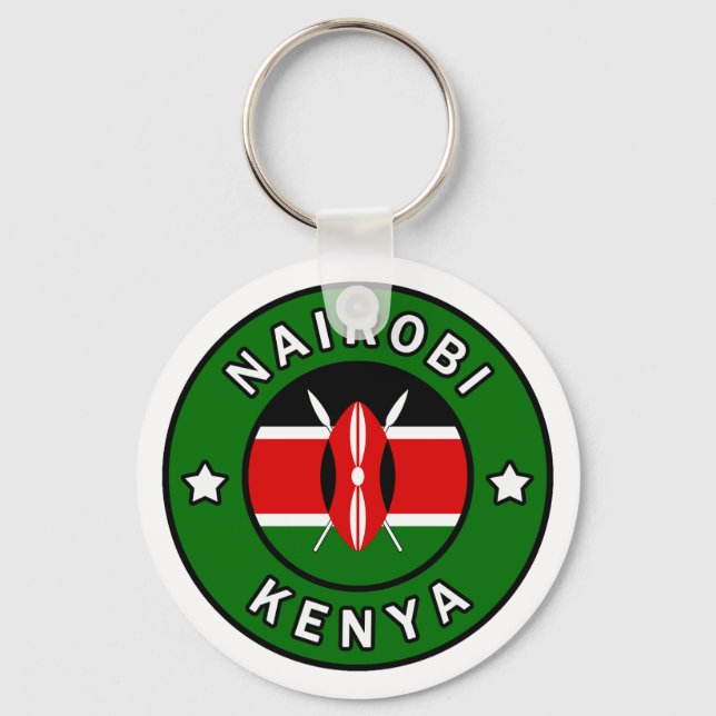 Nairobi Kenya Key Ring (Front)
