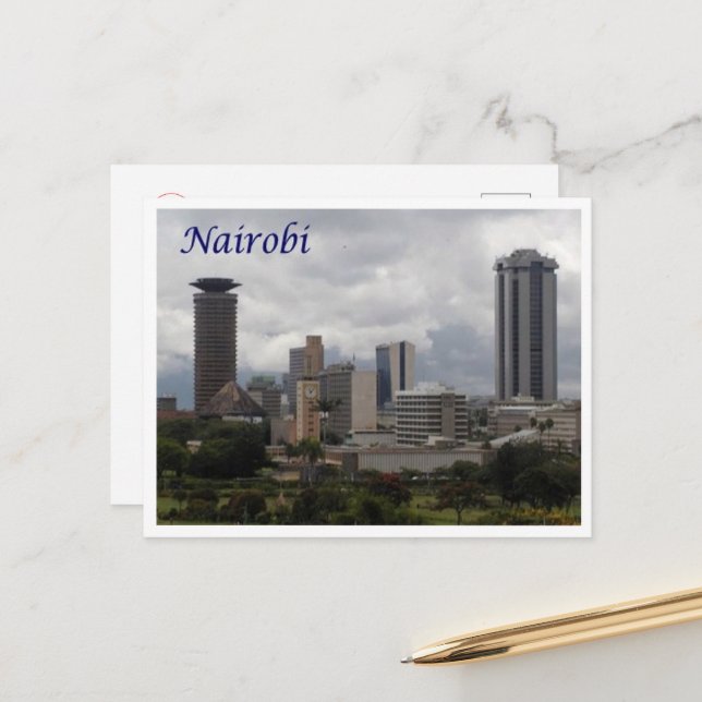 Nairobi - Kenya - Panorama - Postcard (Front/Back In Situ)