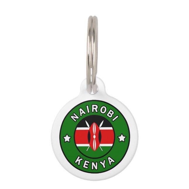 Nairobi Kenya Pet Tag (Front)