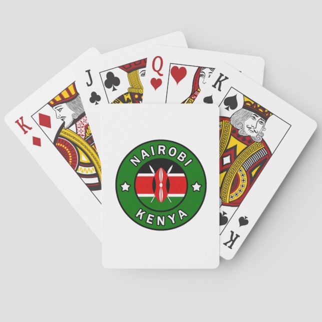Nairobi Kenya Playing Cards (Back)